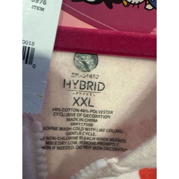 Nwt hello kitty plus size xxl hello kitty bowFull zip up hooded sweatshirt - Picture 4 of 7